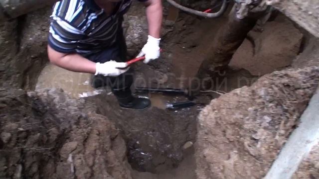 Ремонт ПНД трубы неразъёмными муфтами смотреть онлайн