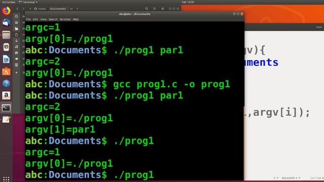 Short lecture 1: Simple C program  - command line arguments