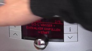 Bosch VeroBar100 entkalken - Kaffeevollautomat Entkalkung Vorgang erklärt How to decalc