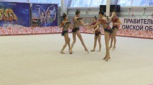 Художественная гимнастика, групповые, скакалки. Тюменская область, "Гармония"   -  2 место.