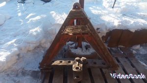 изготовление треугольника на быстросьем, навеску мтз, юмз, т-40 своими руками из металлолома ????