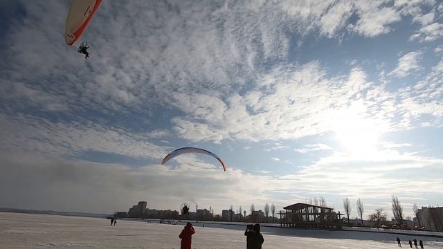 Тандем на парамоторе. Paramotor tandem. PPG