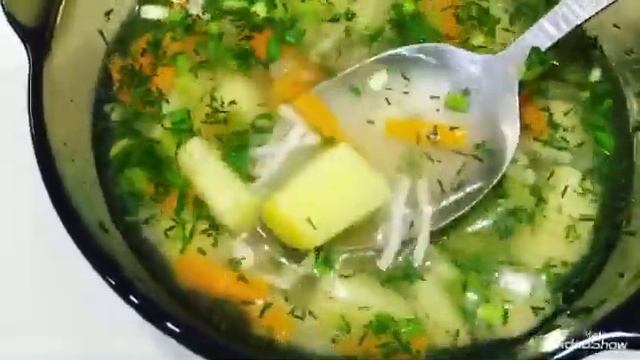 Суп с куриными фрикадельками смотреть онлайн