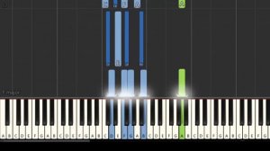 Jazz Standard - Thelonious Monk "Blue Monk" - Bb major [Synthesia] (piano tutorial)