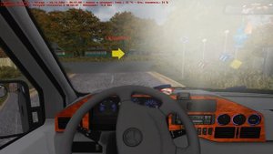 Omsi 2 - Mercedes Sprinter 408 (ЗМЗ 406)|| маршрут №1|| карта Мичурино