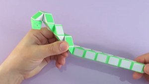 КОСА из змейки Рубика - схема сборки. Фигура № 73