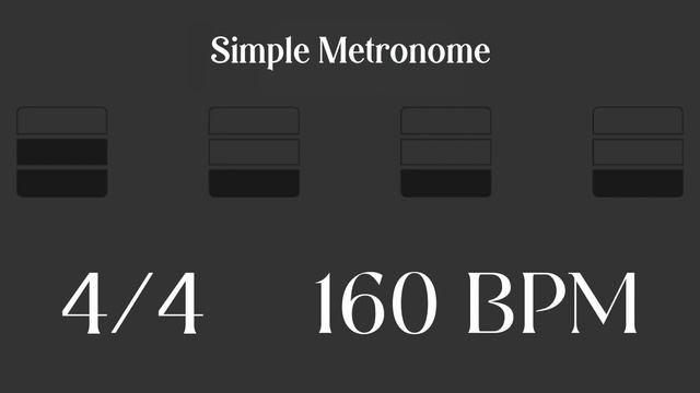 Metronome - 160 BPM смотреть онлайн