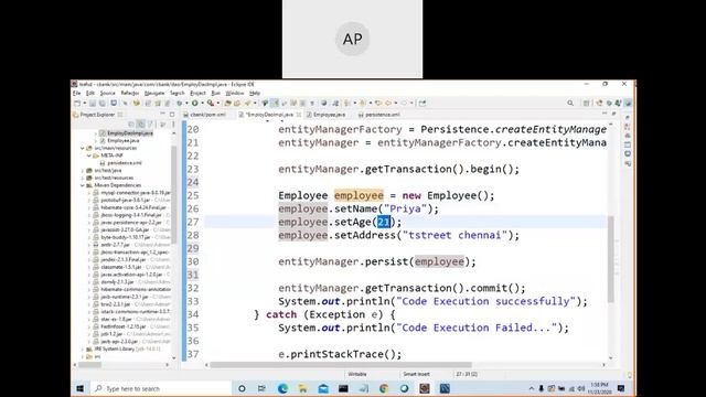 Use hibernate JPA and save data to database