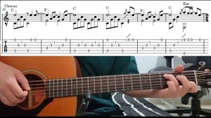 Golden Slumbers (The Beatles) - Easy Fingerstyle Guitar Playthrough Tutorial With Tabs