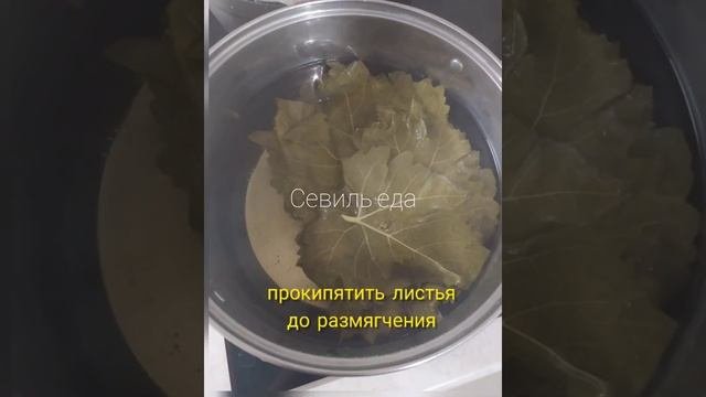 долма из виноградных листьев или 