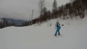 Доктор Крайнов в 77 лет на горных лыжах