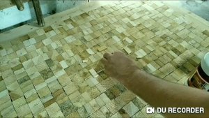 Стол из торцовых спилов