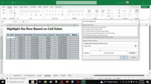 How to Auto Highlight Row Based on Cell Value in Excel