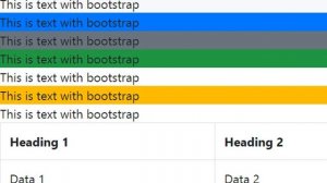 Bootstrap's Table classes