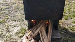 Рыба горячего копчения, в самодельной коптилке. Коптилка своими руками..