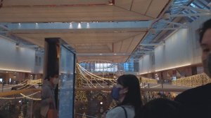 Seoul 4K Walking tour Korea - Yeouido The Hyundai Christmas Town with Jazz