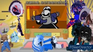 sans aus react to last breath sans vs vhs sans/gacha redux/first reaction video