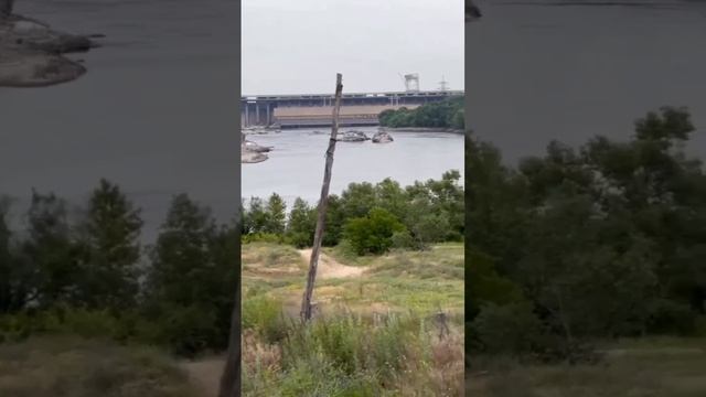 Так сейчас выглядит Запорожская ДнепроГЭС.