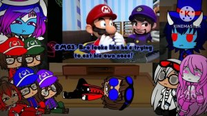 The Ethans React To:Mario Reacts To Nintendo Memes 15 Ft. SMG3 By SMG4 (Gacha Club)