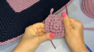 Вязание квадрата крючком