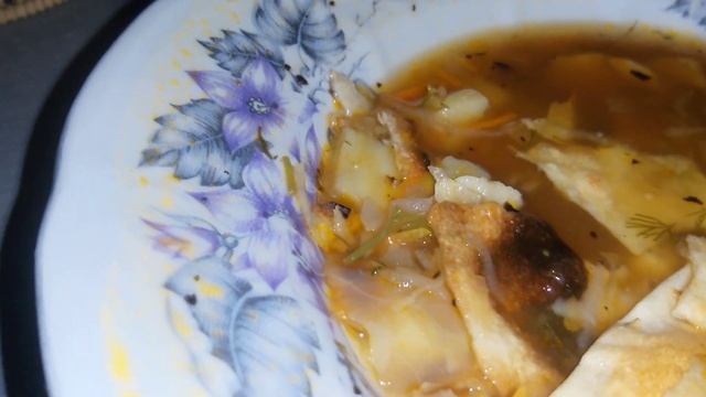 Жизнь пенсионера. Второй день. Ужин. Борщ без мяса. ✊✊✊