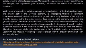 Slovakia Baby Food Sector Market Leading Players, Market Segmentation-Ken Research