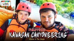 Зиплайн на каньонинге Кавасан. Себу. Филиппины  / Zipline Kawasan Canyoneering. Cebu. Philippines