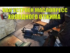 КАК УСТРОЕН МАСЛОПРЕСС ХОЛОДНОГО ОТЖИМА ОБЗОР ГОТОВОГО МАСЛОПРЕССА..mp4