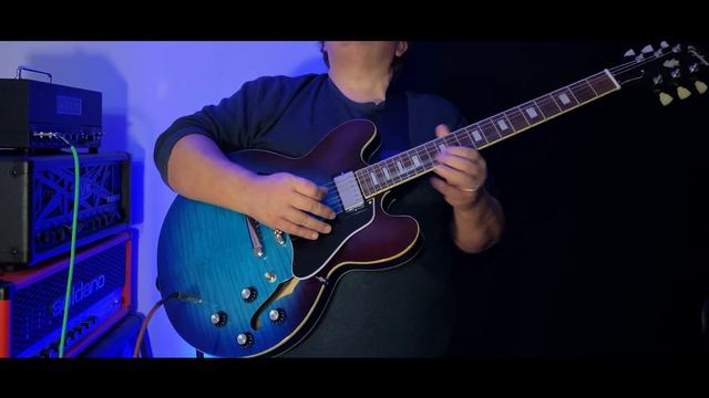 Epiphone Inspired By Gibson Original Collection ES335 Figured Blueberry Burst. смотреть онлайн