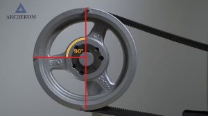 Проверка соосности шкивов лазерным прибором