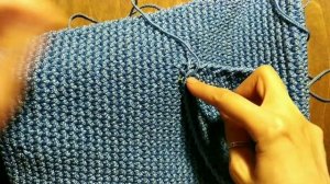 Рюкзак крючком из шнура для начинающих. Часть 8. Внешний карман.