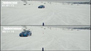 Subaru WRX STi // Полный привод на льду: эффектная vs эффективная езда.