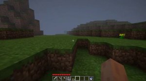 Minecraft Beta with Render Distance set to "Tiny"