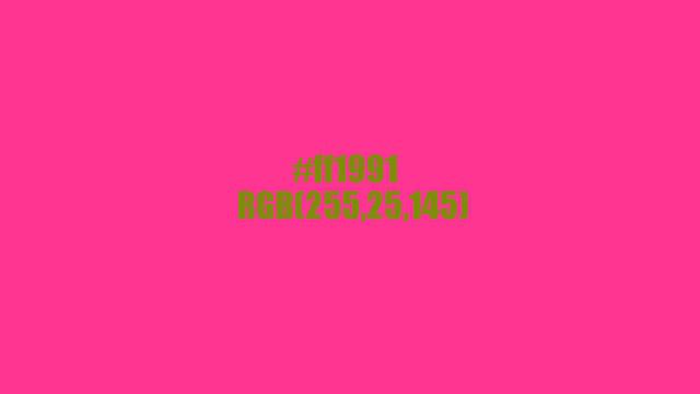 #ff1991 RGB(255,25,145) смотреть онлайн