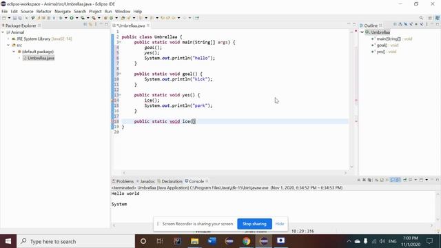 Java tutorial 2 - methods that call other methods смотреть онлайн