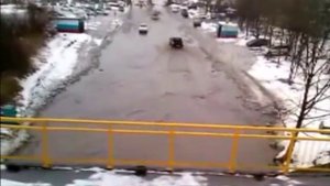 Поселок Врангель превратился в приморскую Венецию из-за пришедшего в край циклона