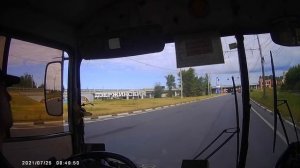 Вид из кабины троллейбуса. 3-й маршрут. гор Ярославль.