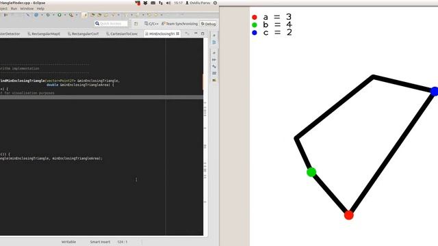 Minimum enclosing triangle implementation