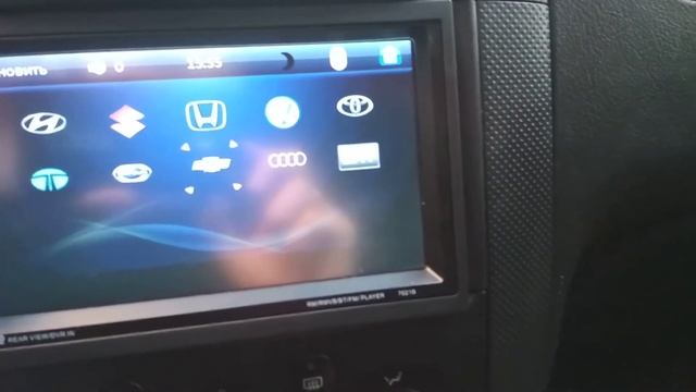 Меняем заставку на китайской магнитоле 2din 7023В смотреть онлайн