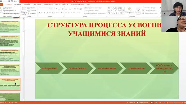 Типы уроков смотреть онлайн