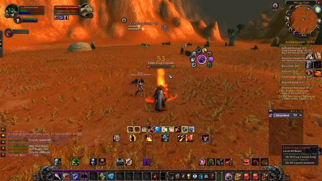 Starting a few of the Badlands quests in WoW смотреть онлайн
