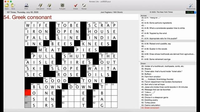 An Architectural Marvel | New York Times Crossword Puzzle Walkthrough | Thursday, July 30th 2020 смотреть онлайн