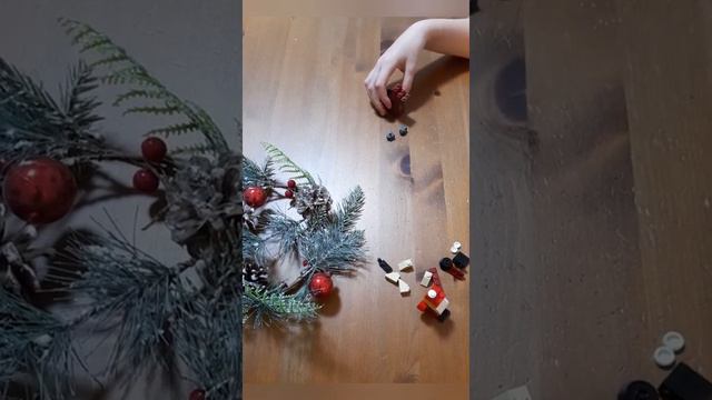 Дед Мороз и олень из Lego classic смотреть онлайн