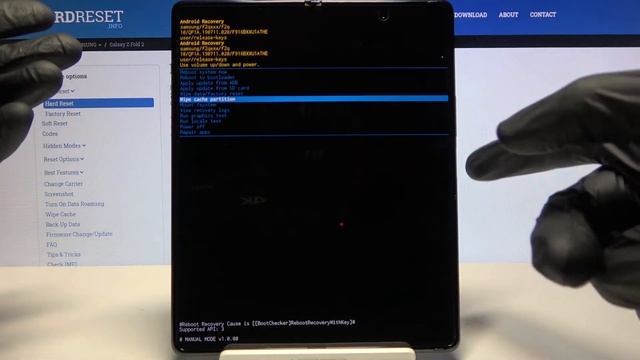 How to Wipe Cache Partition in SAMSUNG Galaxy Z Fold 2 – Reset Cache