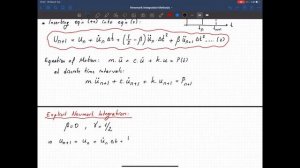 CE 583, Newmark Integration Algorithms, Week 9