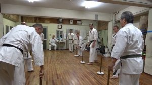 Morio Higaonna's Karate practice #2  | CHI-ISHI&SANCHIN GA-MI | 東恩納盛夫先生の鍛錬その2