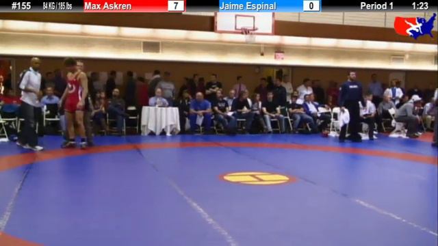 NYAC FS 84 KG / 185 lbs: Max Askren vs. Jaime Espinal смотреть онлайн