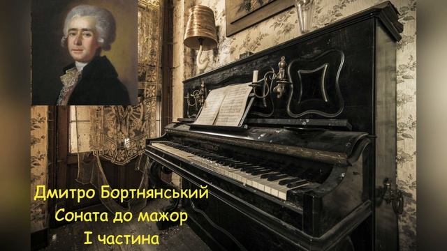 Дмитро Бортнянський - Соната до мажор для фортепіано (І ЧАСТИНА) смотреть онлайн