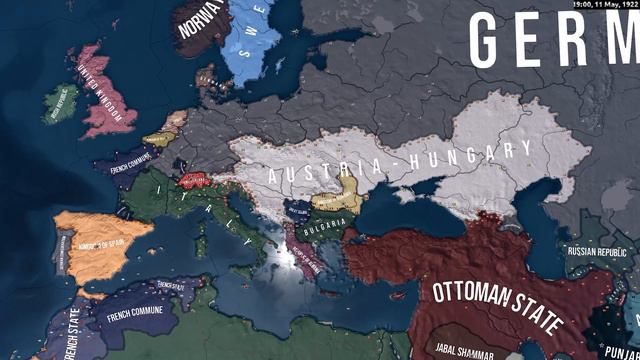 Italy WINS WW1 - HOI4 Great War Redux Timelapse смотреть онлайн