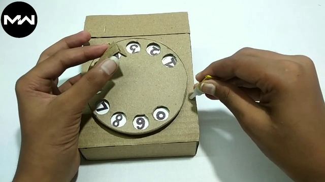 How to make a traditional telephone in cardboard смотреть онлайн